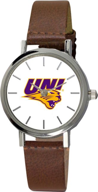 University of Northern Iowa 28 mm Ladies Leather Watch