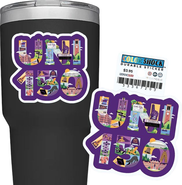 University of Northern Iowa 150th Anniversary 3" Sticker