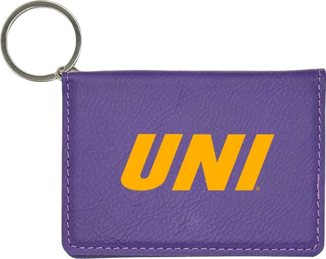 University of Northern Iowa Leather ID Holder