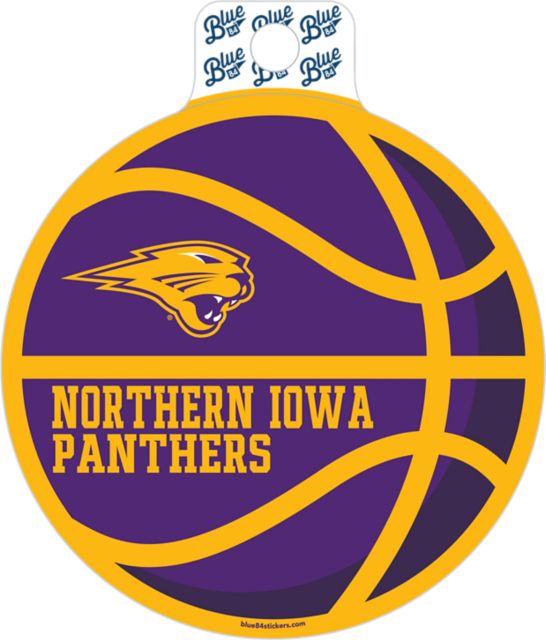 University of Northern Iowa Fullsize Basketball Sticker