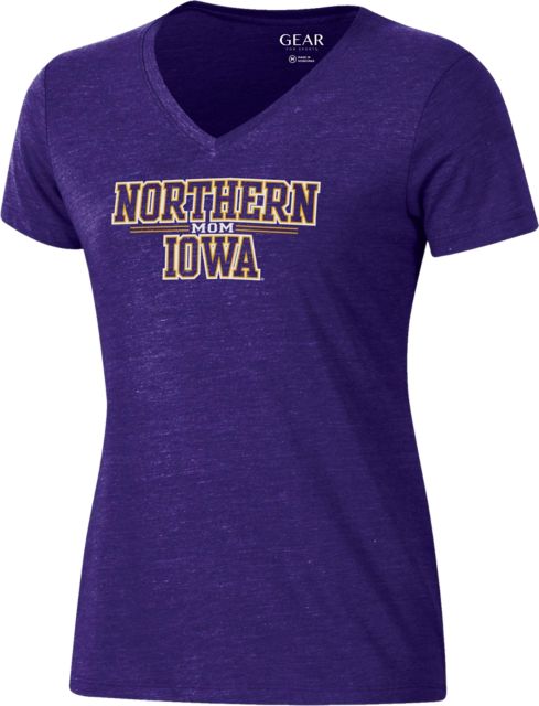 University of Northern Iowa Mom Women's V-Neck Short Sleeve T-Shirt