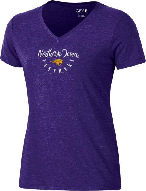 University of Northern Iowa Panthers Women's V-Neck Short Sleeve T-Shirt