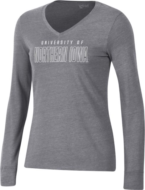 University of Northern Iowa Women's V-Neck Long Sleeve T-Shirt