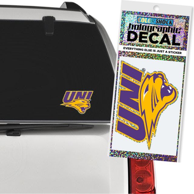 University of Northern Iowa Panthers Hologram Decal