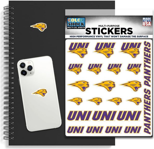 University of Northern Iowa Sticker Sheet