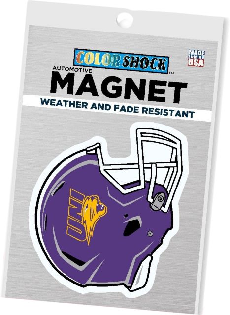 University of Northern Iowa Helmet 4 x 4 Magnet