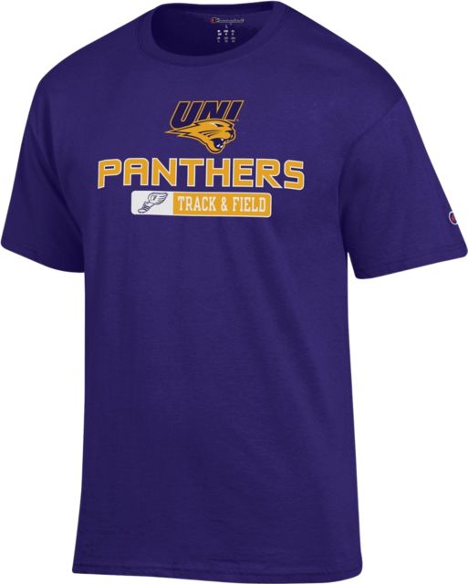 University of Northern Iowa Panthers Track Short Sleeve T-Shirt
