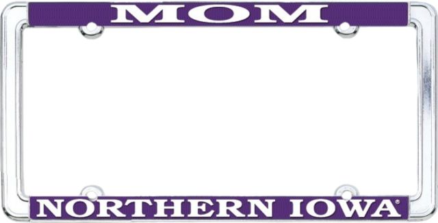 University of Northern Iowa Mom Chrome License Plate Frame