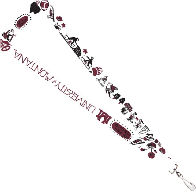 University of Montana Julia Gash 3-4'' Satin Lanyard