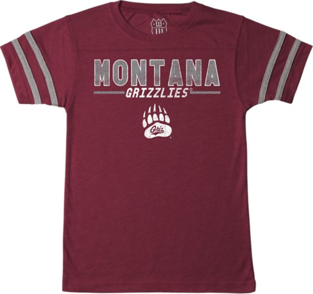 University of Montana Grizzlies Youth Backfield Short Sleeve T-Shirt