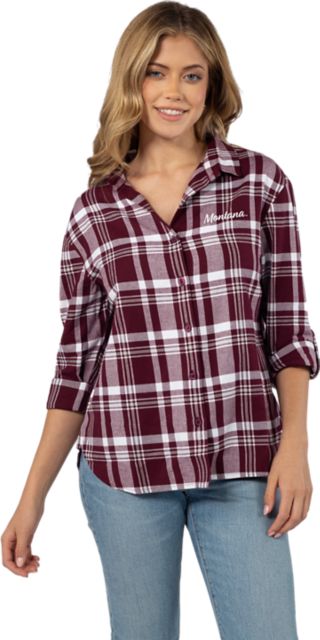 University of Montana Women's Plaid Shirt