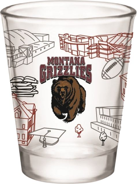 University of Montana 2 oz. Collector's Glass