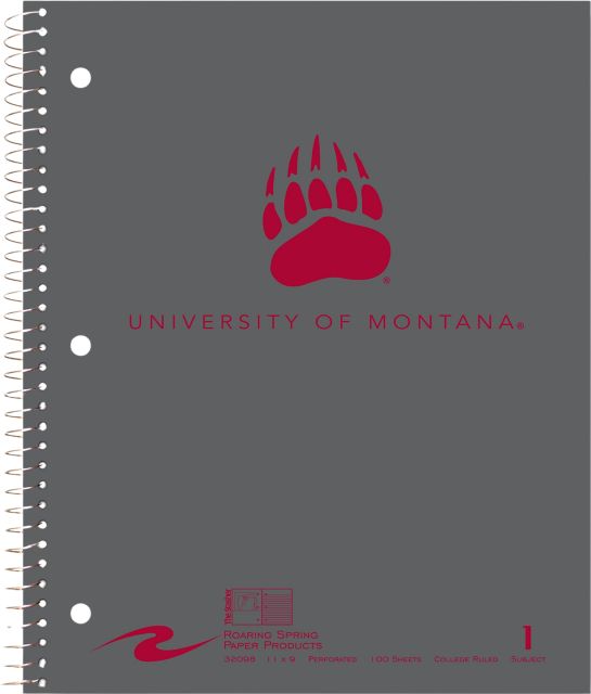 University of Montana Notebook 100-Sheet