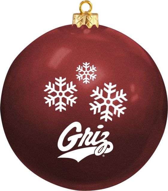 University of Montana Grizzlies Round Ornament