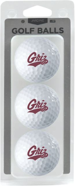 University of Montana 3 Pack Golf Balls