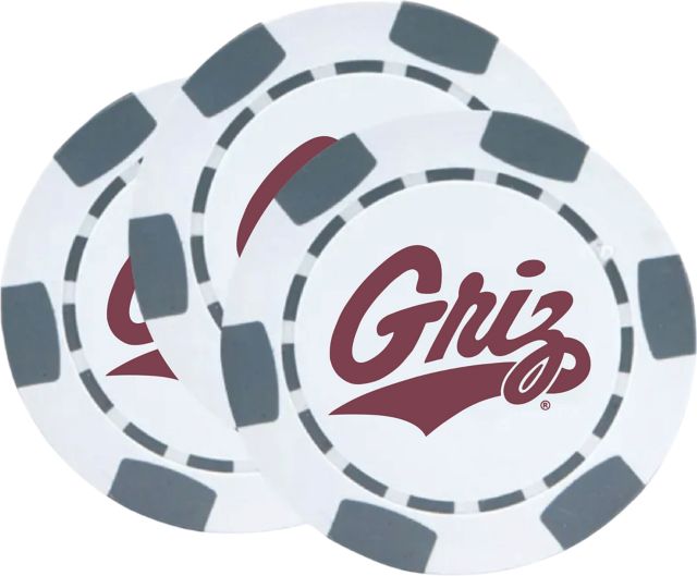 University of Montana Chip Ball Marker 3 Pack