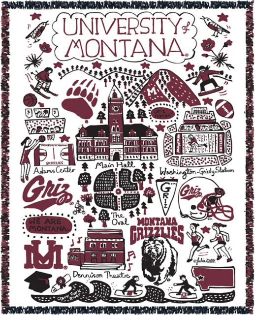 University of Montana Tapestry Blanket