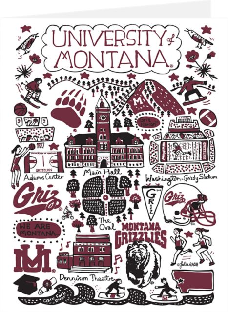 University of Montana 10 Pack Notecards
