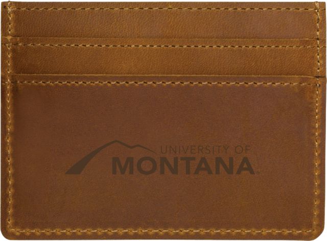 University of Montana Leather Card Holder