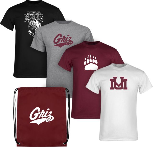 University of Montana Short Sleeve T-Shirts Color Out Pack
