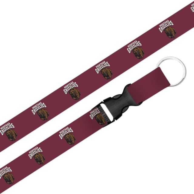 University of Montana Grizzlies Lanyard with Buckle
