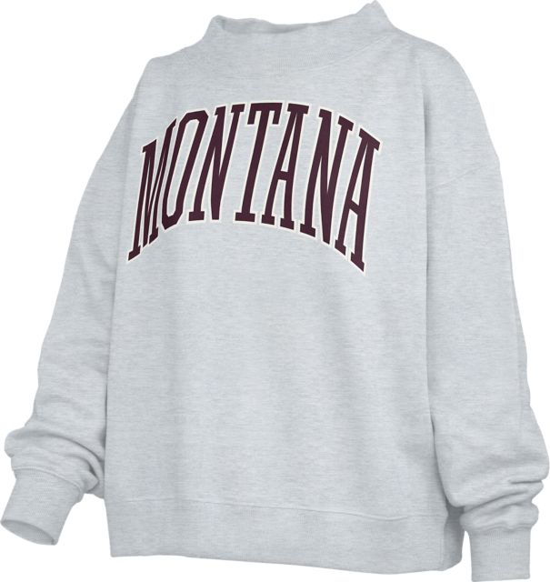 University of Montana Women's Parke Mock Neck Crewneck Sweatshirt