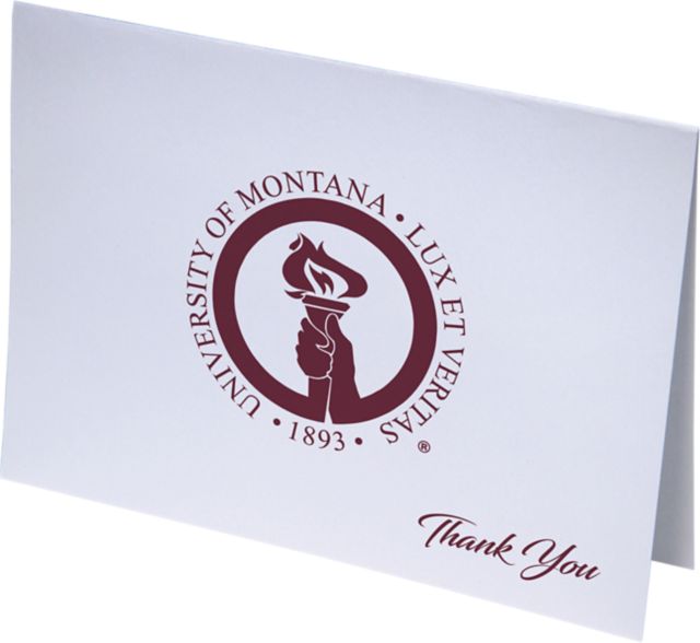 University of Montana 10 Pack Thank You Notecard