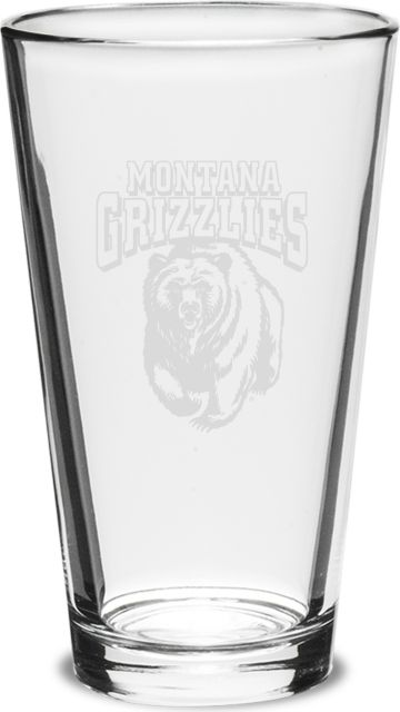 University of Montana 16 Oz. Grizzlies Mixing Glass