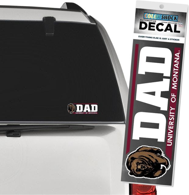 University of Montana Grizzlies Dad Decal