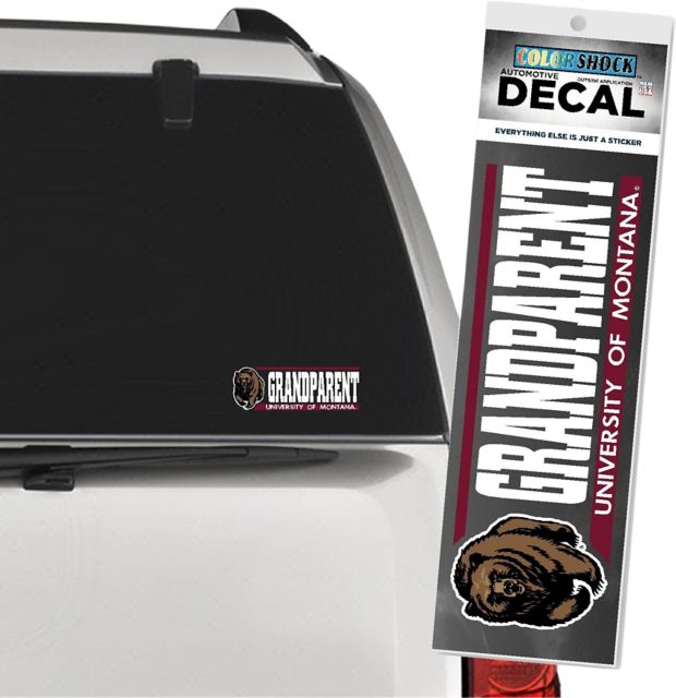University of Montana Grizzlies Grandparent Decal