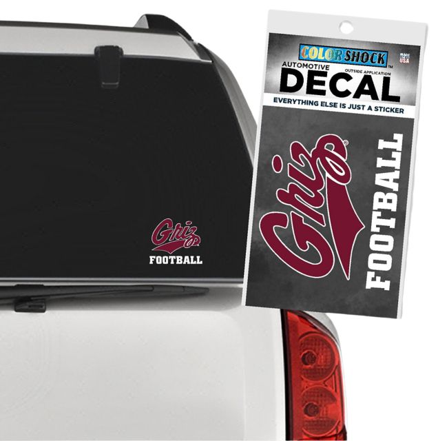 University of Montana Grizzlies Football Decal