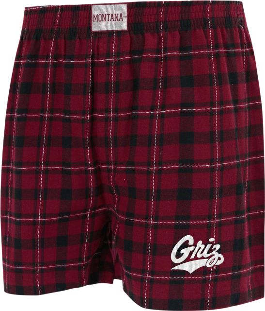 University of Montana Flannel Boxers