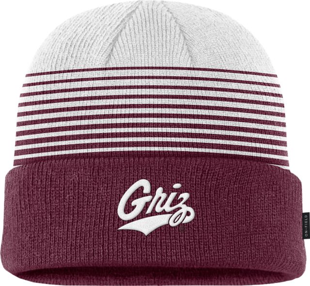 University of Montana Striped Cuff Beanie