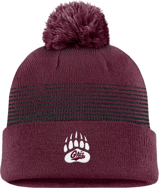 University of Montana Youth Striped Pom Beanie
