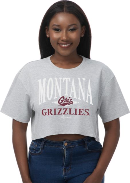 University of Montana Women's Boxy Cropped Short Sleeve T-Shirt