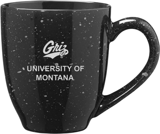 University of Montana Mascot 16 oz Bistro Speckle Mug