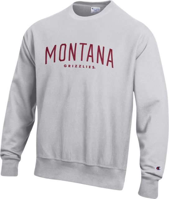 University of Montana Grizzlies Reverse Weave Crewneck Sweatshirt