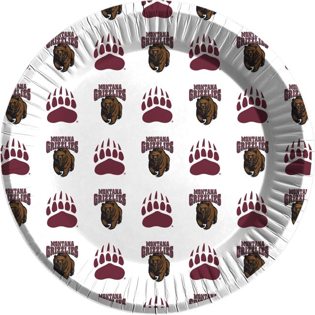 University of Montana Grizzlies 7'' Paper Plates