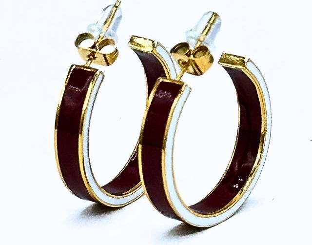University of Montana Hoop Earrings
