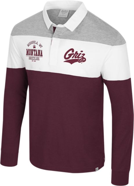 University of Montana Grizzlies Ground Floor Long Sleeve Rugby Polo