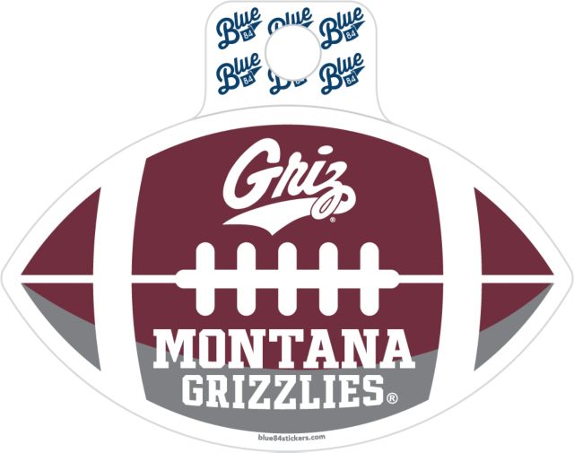 University of Montana Fullsize Football Sticker
