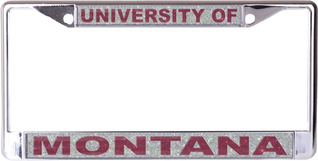 University of Montana Glitter License Plate Frame