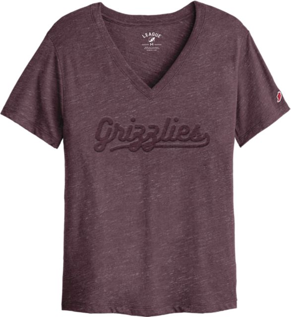 University of Montana Women's Grizzlies V-Neck Short Sleeve T-Shirt