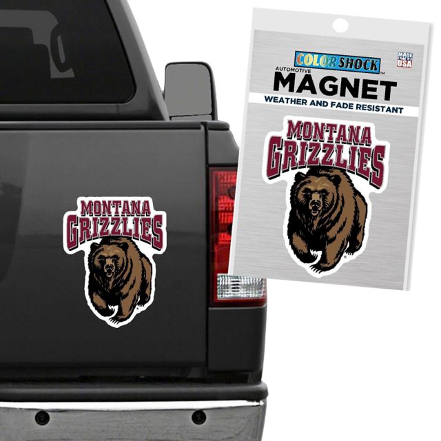 University of Montana 12x12 Grizzlies Magnet