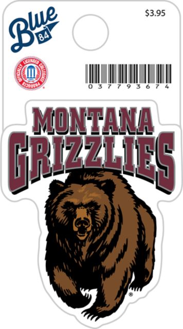 University of Montana Grizzlies Mini Sticker