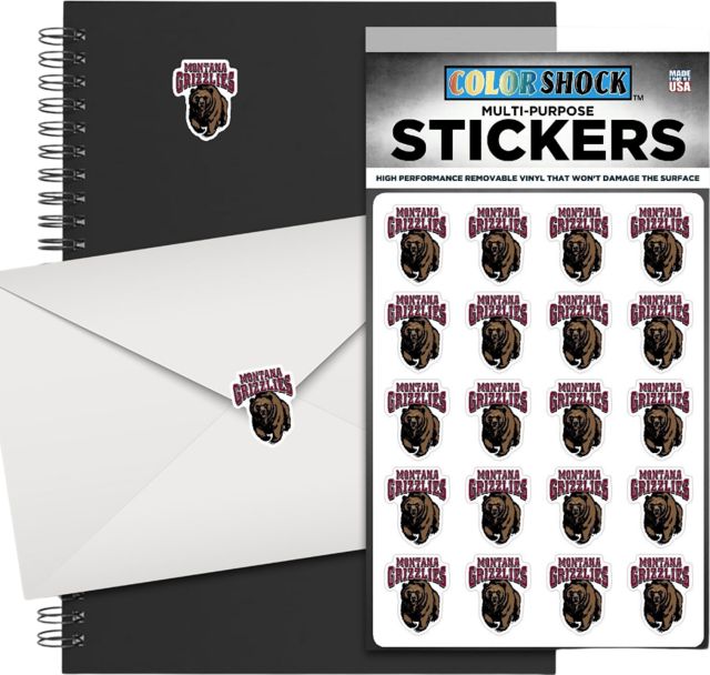 University of Montana 7.5'' x 7.5'' Sticker Sheet