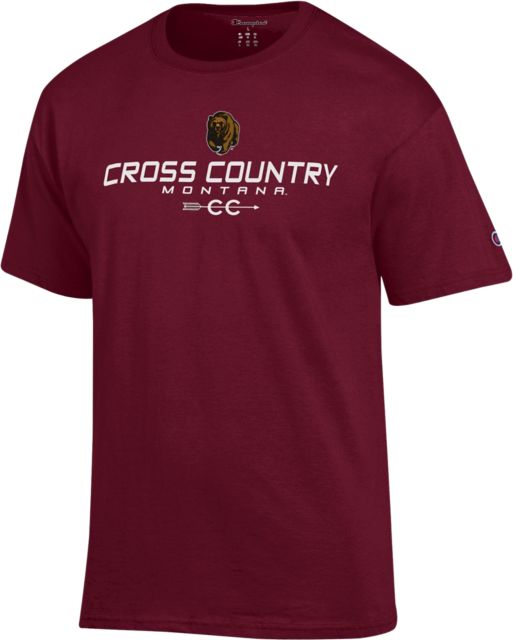 University of Montana Grizzlies Cross Country Short Sleeve T-Shirt