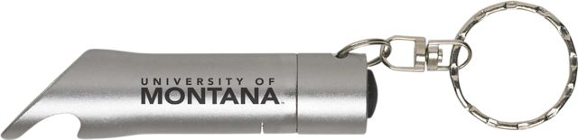 University of Montana Flashlight Bottle Opener Keychain
