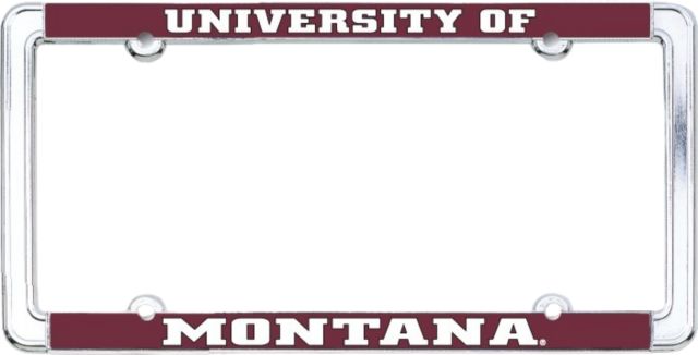 University of Montana Thin Dome License Plate Frame
