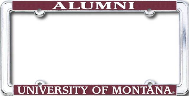University of Montana Alumni Chrome License Plate Frame